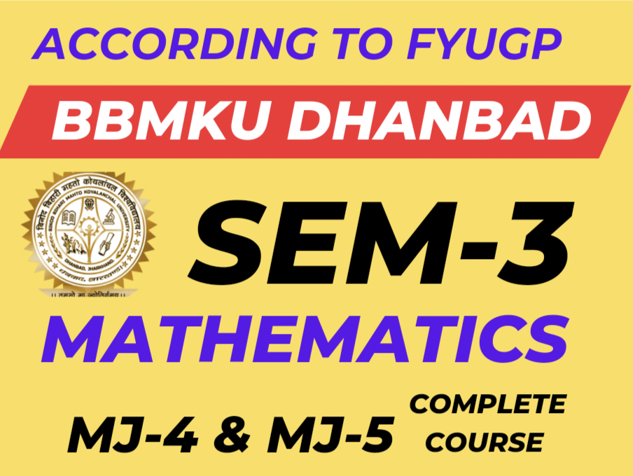 Binod Bihari Mahto Koyalanchal University B.Sc Math Semester 3 Course