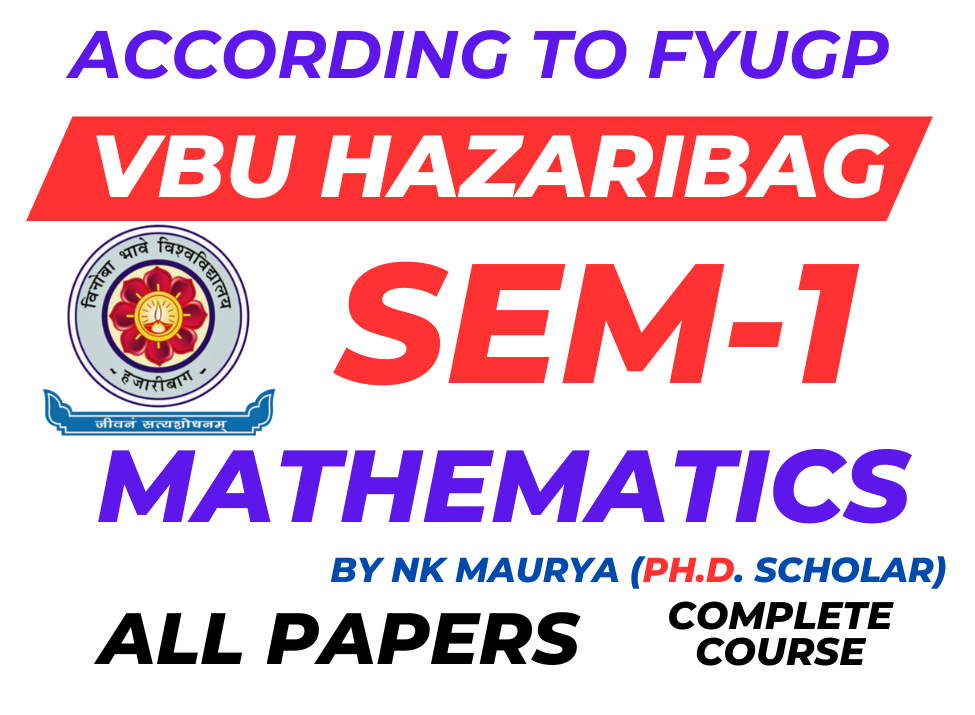 Vinoba Bhave University BSc Maths Semester 1 Course